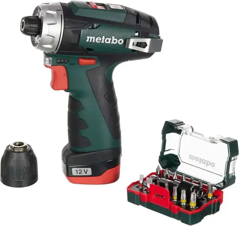 Metabo POWERMAXX BS (x2 батареи) + BITBOX Аккумуляторная дрель