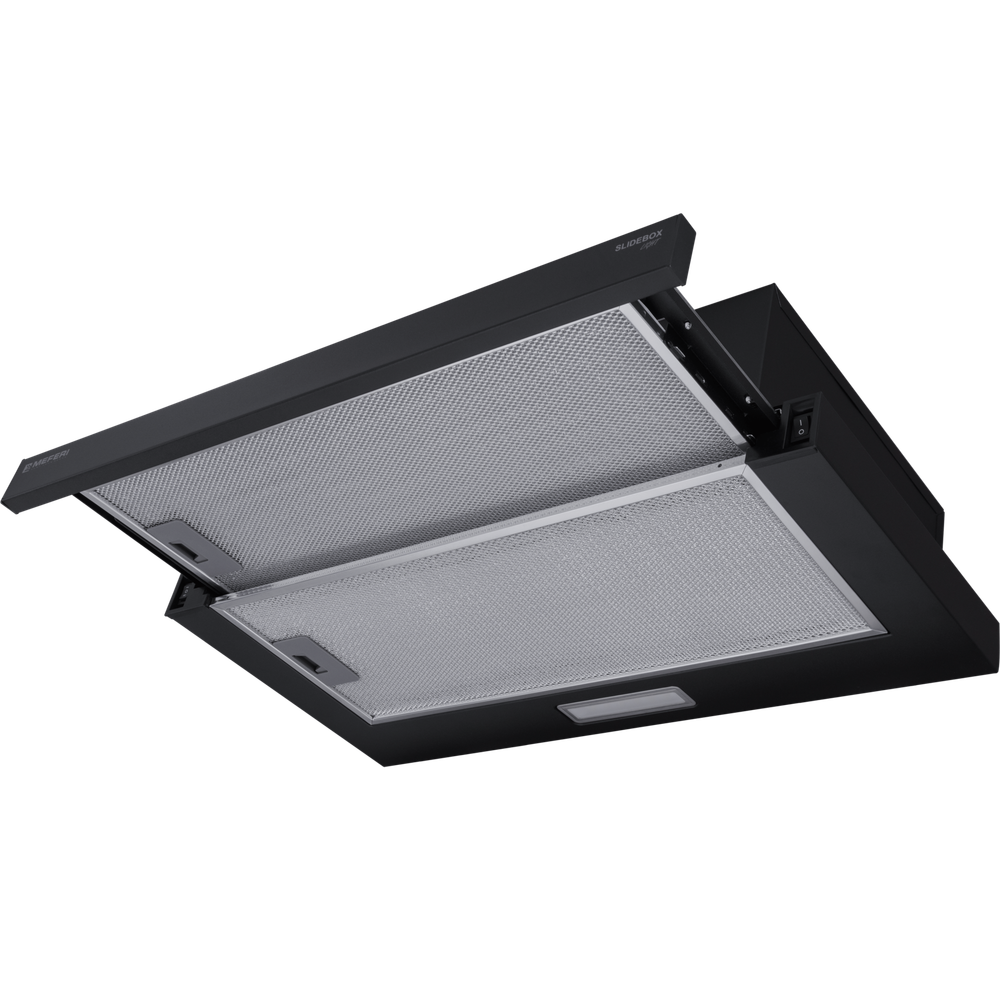 Телескопическая вытяжка Meferi SLIDEBOX60BK LIGHT фото 