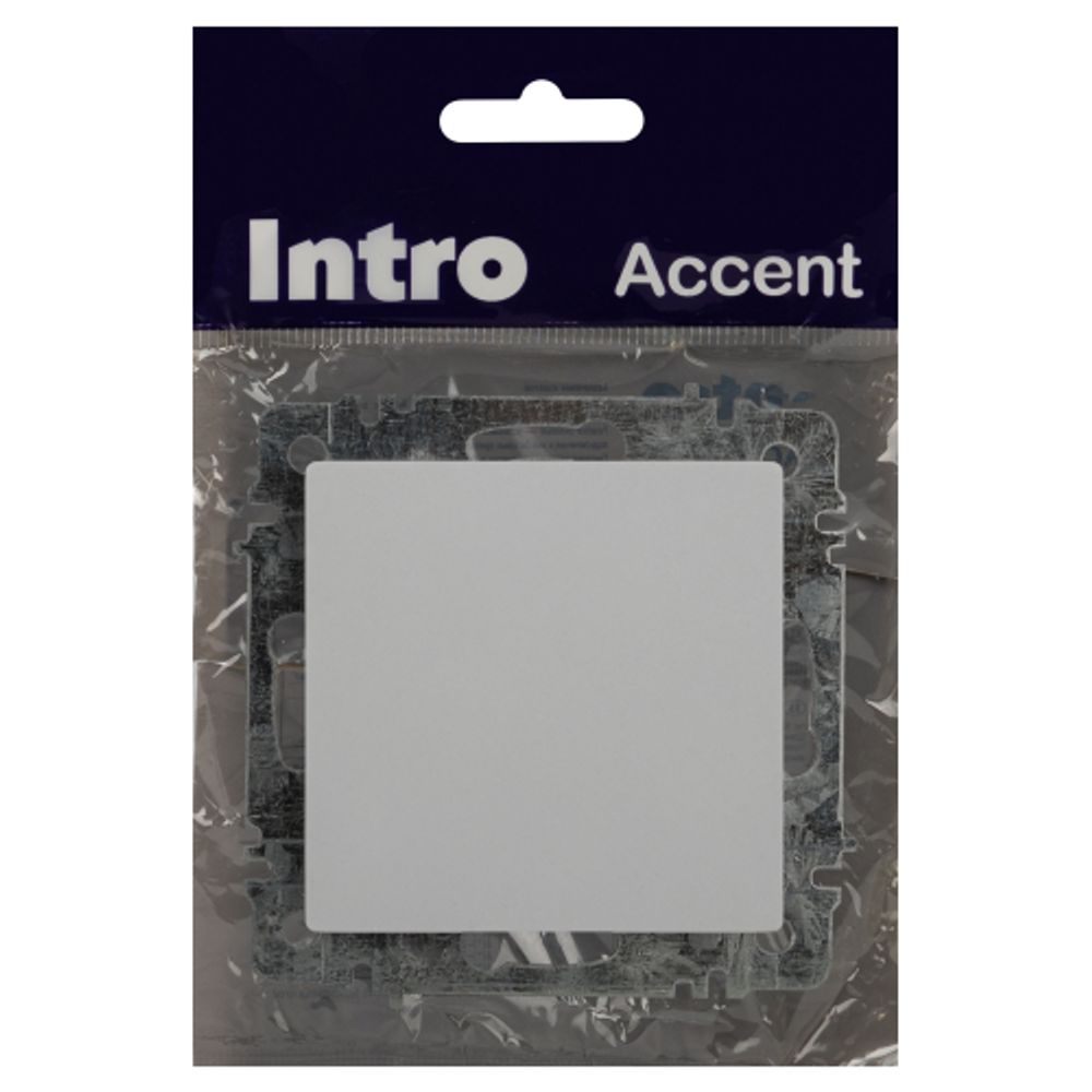 Кнопка Intro Accent 6-109-01 10А-250В, IP20, СУ, AL/CU, белый | Intro
