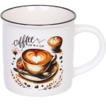 Кружка керамическая 210мл «Кофе», микс 4рисунка