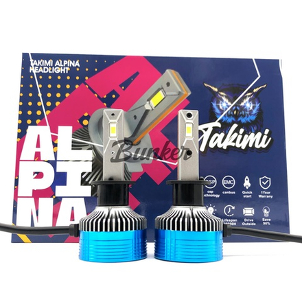 Светодиодные автомобильные LED лампы TaKiMi Alpina H1 5500K 12V