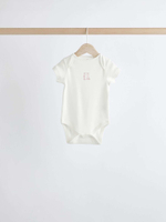 Боди с коротким рукавом для малышей Next N95-308, 5 шт., Молочный, Розовый