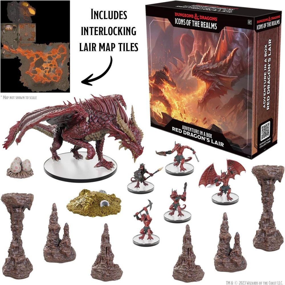 D&D Icons of the Realms: Adventure in a Box - Red Dragon's Lair