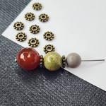 Разделитель для бусин, 6мм, античная бронза