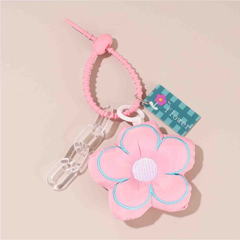 Брелок Цветок розовый