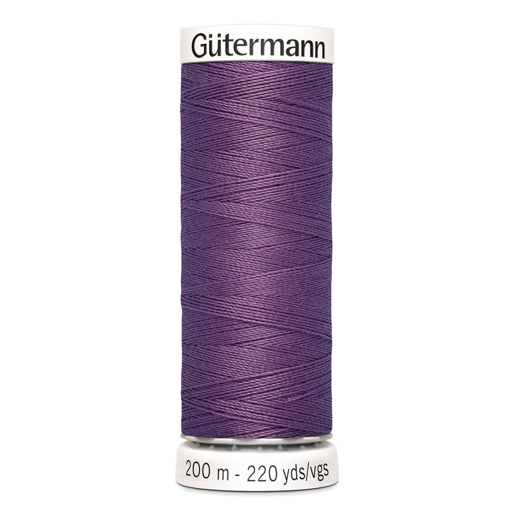 01 Нить Sew-All 100/200 м для всех материалов, 100% полиэстер Gutermann 748277 (129 т.сиреневый)