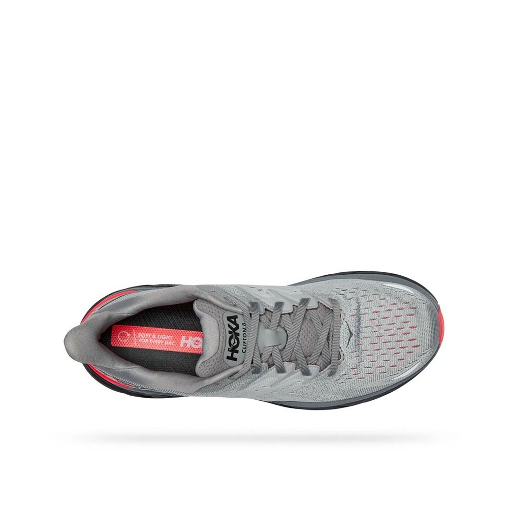 Кроссовки мужские HOKA M CLIFTON 8 Sharkskin / Diva Pink