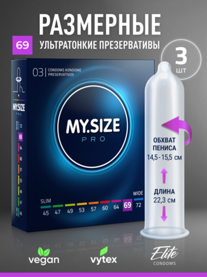 Презервативы MY.SIZE №3 размер 69