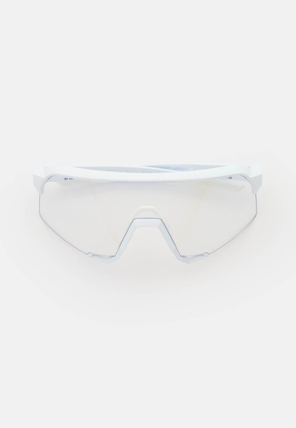 Спортивные очки с диоптриями 100% S3 LE Bastille - Pearl White Glitter - Blue Mirror Photochromic Lens