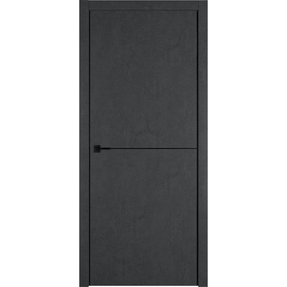 Фото  двери экошпон VFD Urban 1 jet loft молдинг black mould