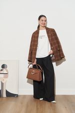 ПИДЖАК В КЛЕТКУ ШОКОЛАД|ОРАНЖЕВЫЙ