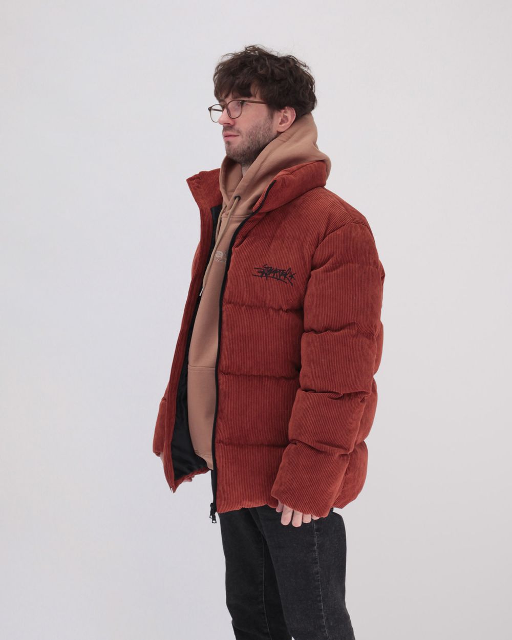 Пуховик Anteater Downjacket Velvet Терракотовая