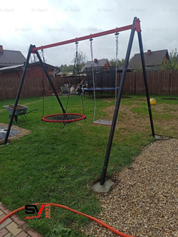 Монтаж уличных качелей Sv Sport