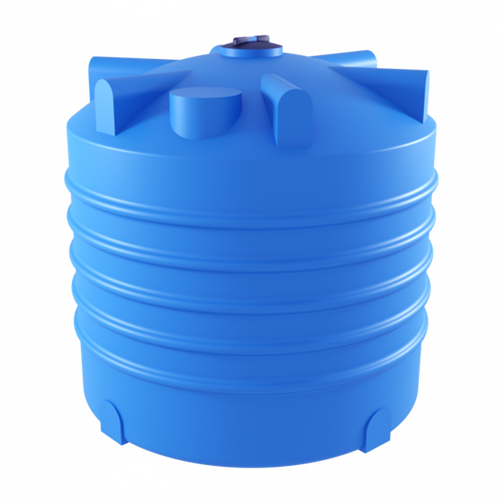 Емкость пищевая вертикальная Мультпласт K-10000 10000 л. вертикальная (2400x2400x2400см;216кг;синий) - арт.555434.10