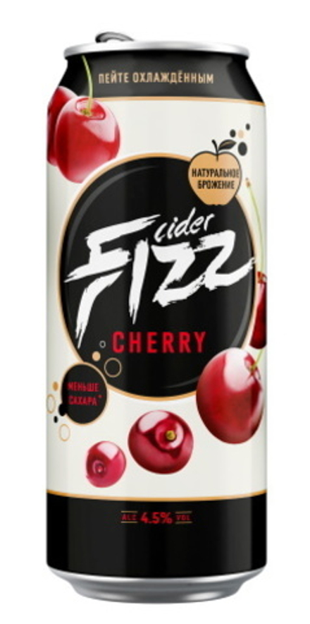 Сидр "FIZZ CHERRY" Вишневый 0,45л. ж/б Лидское пиво