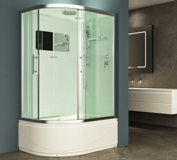 Душевая кабина Esbano (Эсбано) EST-129CRB R, с высоким поддоном, 120x90x210