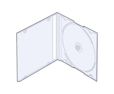 Бокс для CD диска Slim 5 мм, прозрачный, 1 штука CD Slim Box Clear на 1 компакт диск