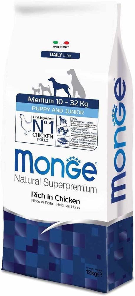 *Monge Dog 12кг Medium корм для щенков средних пород (Уценка)