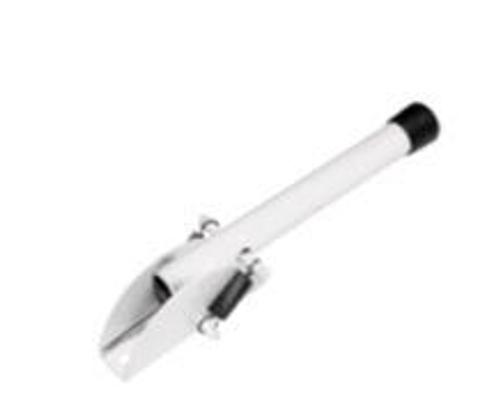 Упор воротный Домарт 200мм мод.2 белый / 9697