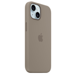 Силиконовый чехол с поддержкой MagSafe Apple Silicone Case для iPhone 15 Plus, Clay (Пепельно-коричневый)