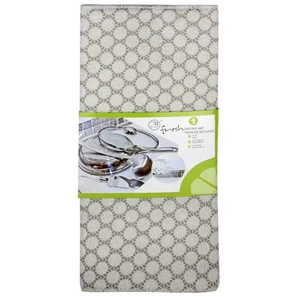 Коврик для сушки посуды микс симметрия 38см