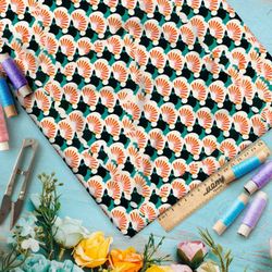 Ткань премиум Оксфорд 600D ретро символы