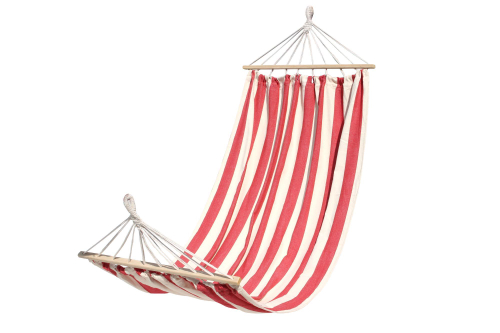 Гамак Полоска тканевый с перекладиной 2000х1300мм (12шт/уп в ассортименте, рис.полоска) арт.WRD03 "Garden story"