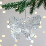 Подвеска «Сказочная бабочка» 10*11 см, Белый