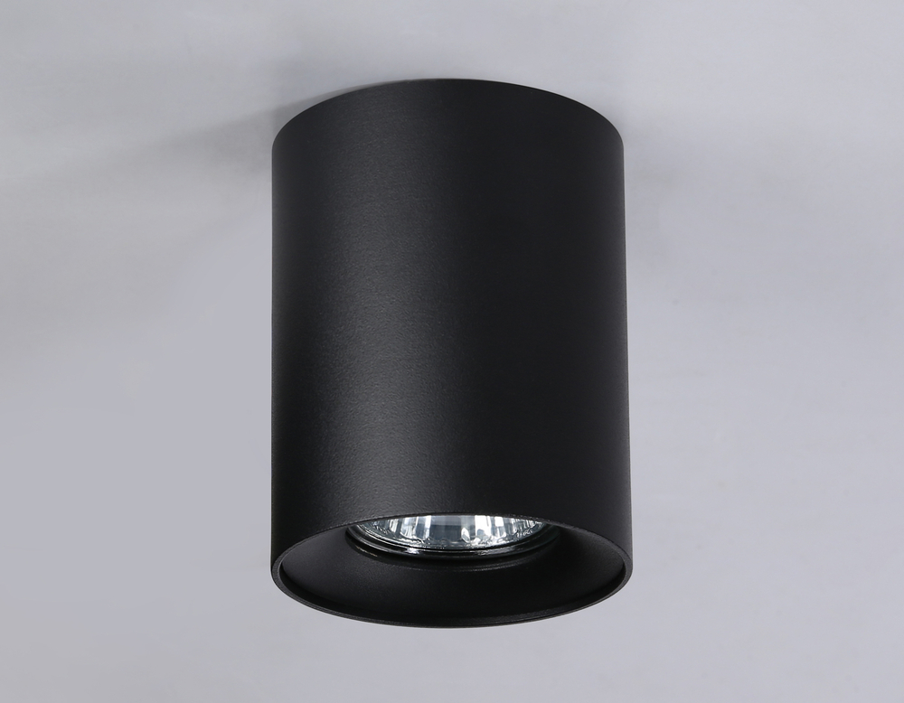 Светильник накладной TN213137 BK черный GU10 max 12W D80*100