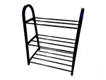 Складная этажерка для обуви (3 полки, размер 45х29х58 см,цвет черный)