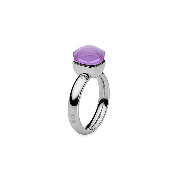 Кольцо Qudo Firenze medium orchid 17.2 мм 611972 R/S размер 17,2