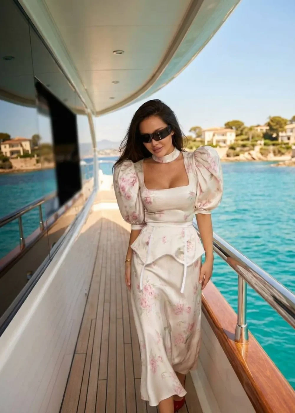 Платье Фото из Парижа, Молочный