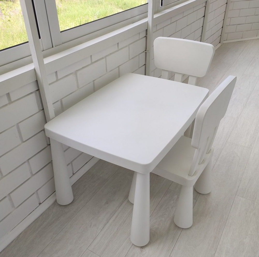 Детский стол BARNBORD, 77x55х48 см, полипропилен, белый