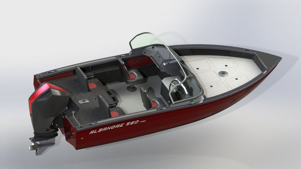 Катер-лодка алюминиевая ALBAKORE 560 Fish
