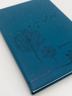 Блокнот 135 л. В5 25*17,5 см лин. т.бирюзовый одуванчик(7670-9)