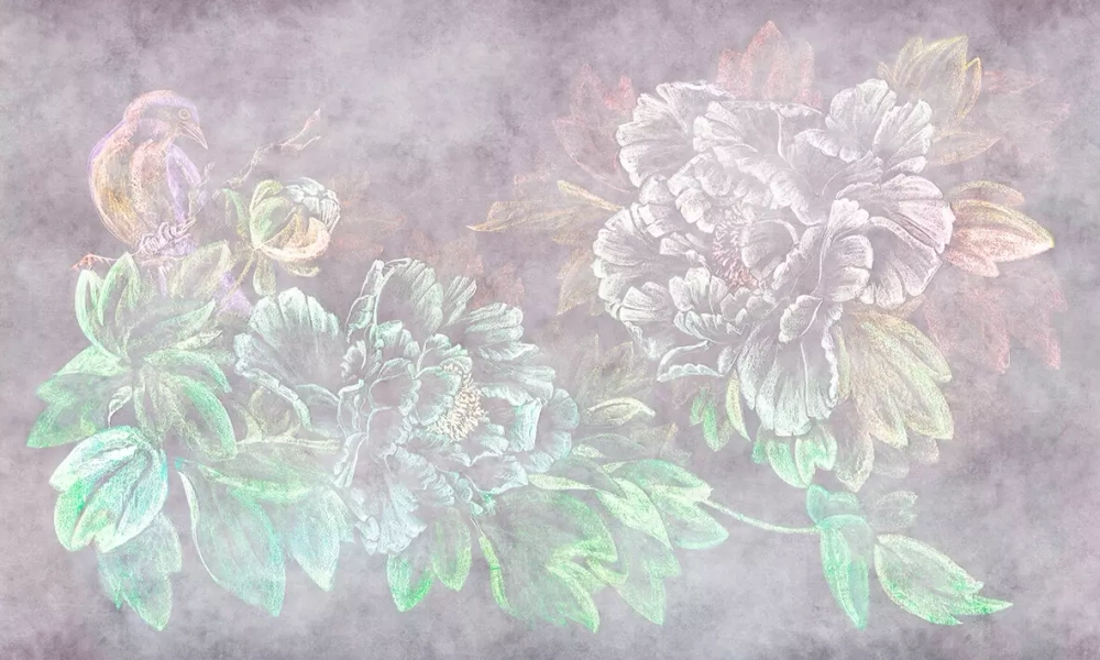 Цифровое панно ID Wall CHALK PEONIES