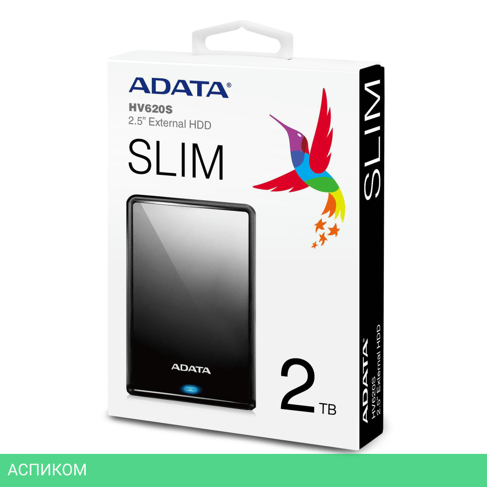 Внешний накопитель A-Data 1TB HV620S (AHV620S-1TU31-CBK)
