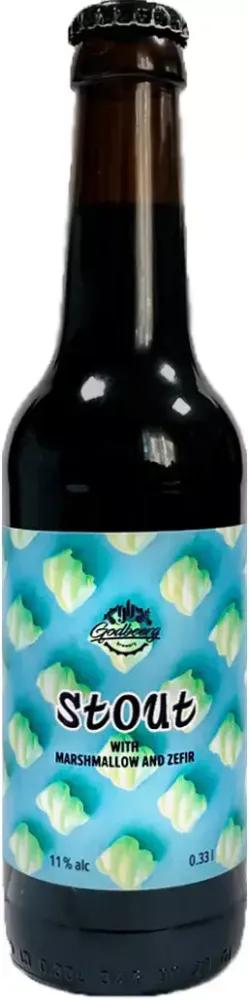 Пиво Годбирг Маршмэллов И Зефир Стаут / Godbeerg Marshmallow &amp; Zefir Stout 0.33л - 6шт