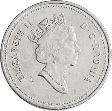 5 центов 1990-2001 Канада