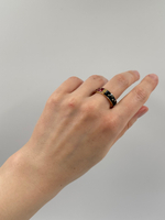 Кольцо с красной и чёрной эмалью Joan Rivers