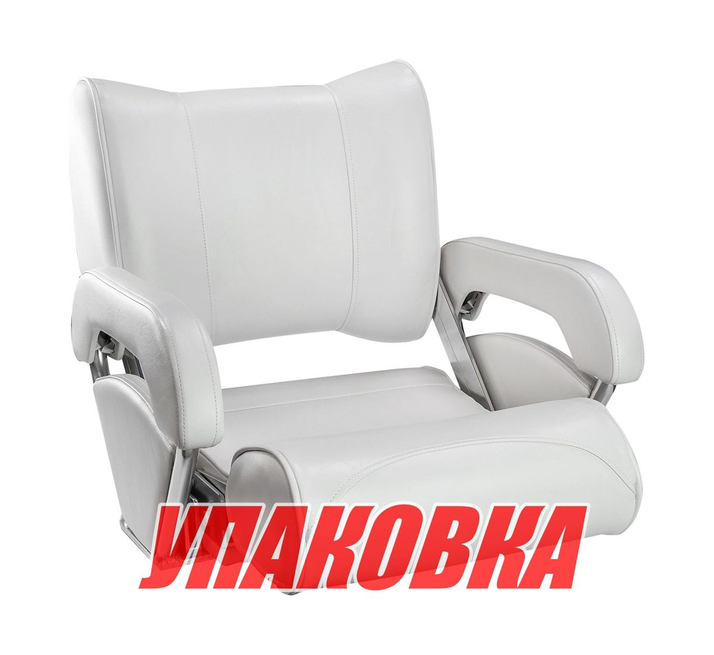 Кресло с перекидной спинкой и болстером Twin 46 Flip Up, обивка белый винил (упаковка из 6 шт.)