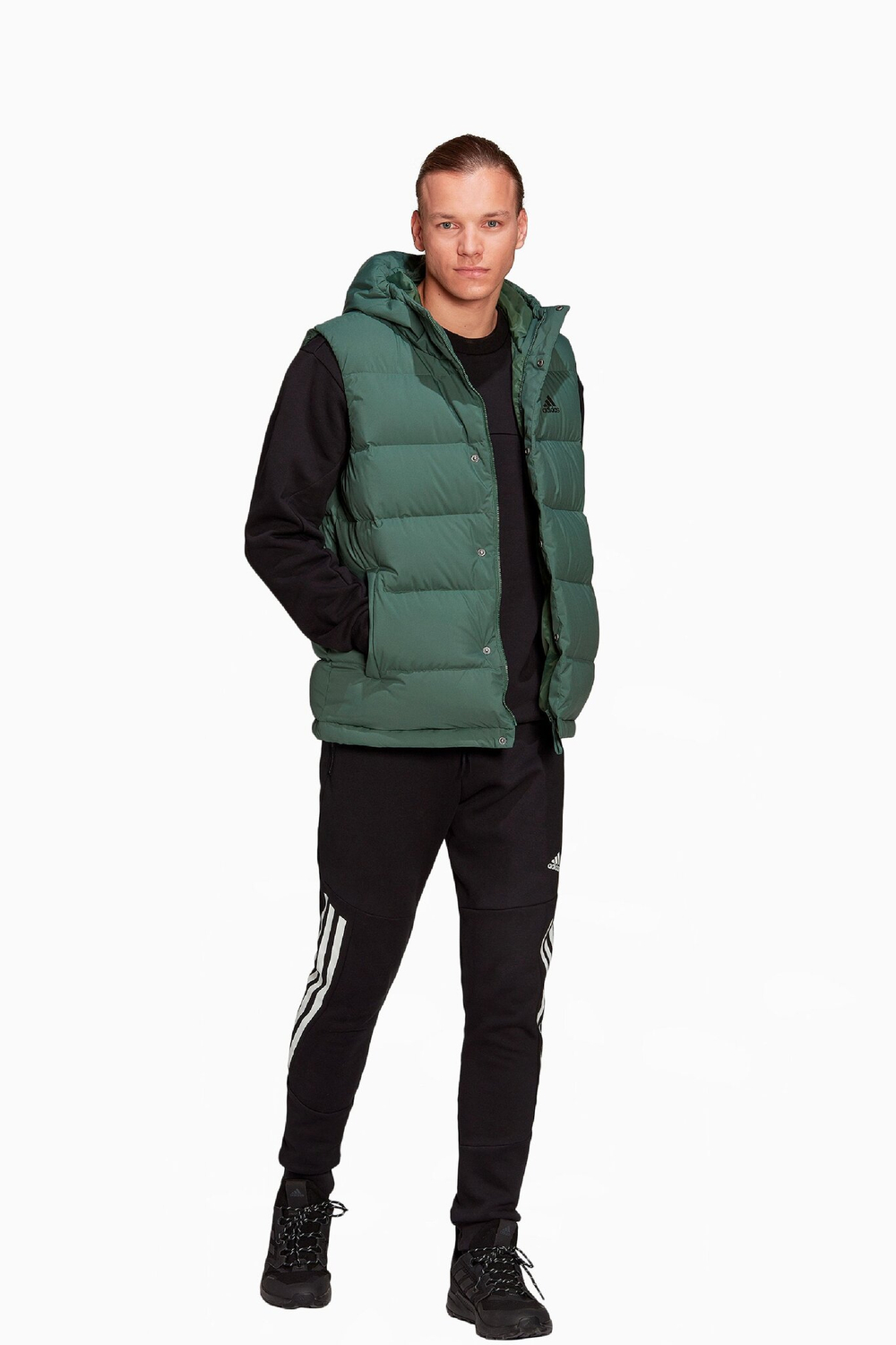 Жилет adidas Helionic Hooded Down