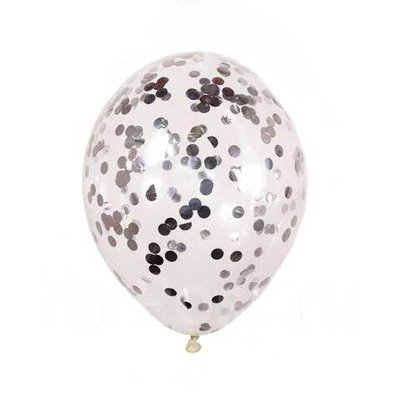 Конфетти круги серебро