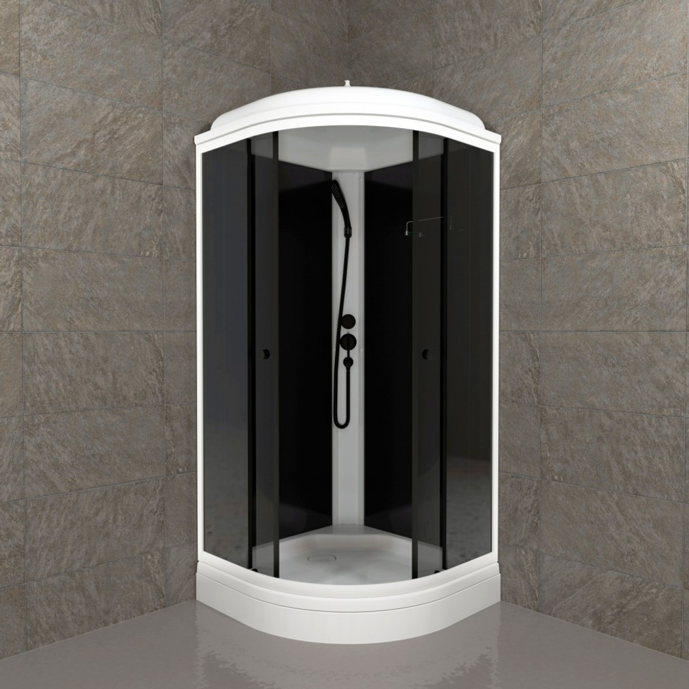 Душевая Кабина Грэй-Блэк 90*90 А