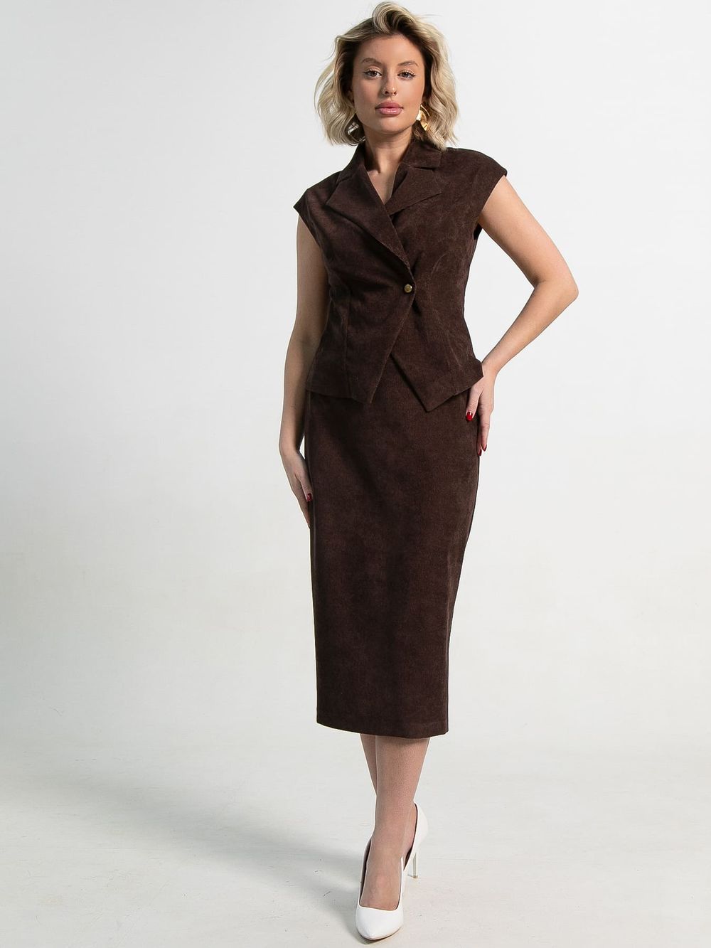 Юбка Ялта (шоколадная) Ю15361-10М LT Collection