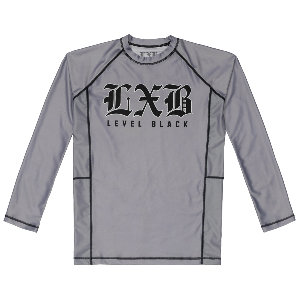 Рашгард Level x Black STEEL GRAY - Длинный рукав