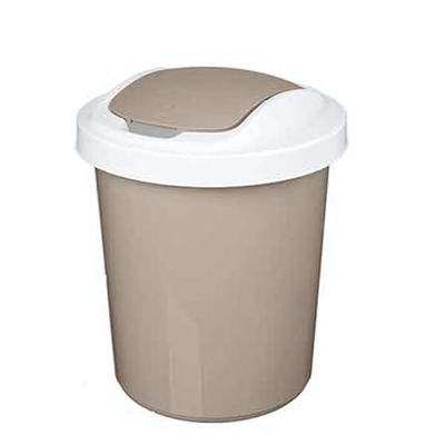 Контейнер для мусора "Palm" круглый 16л (бежевый)