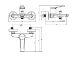 Смеситель для ванны/душа LAPARET NOBIA N2038102LPT