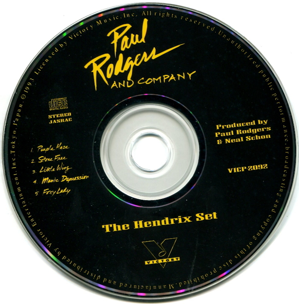 Paul Rodgers And Company / The Hendrix Set (CD)
