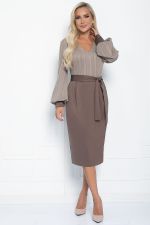 Платье Безупречный силуэт (бежевое) П11265 LT Collection